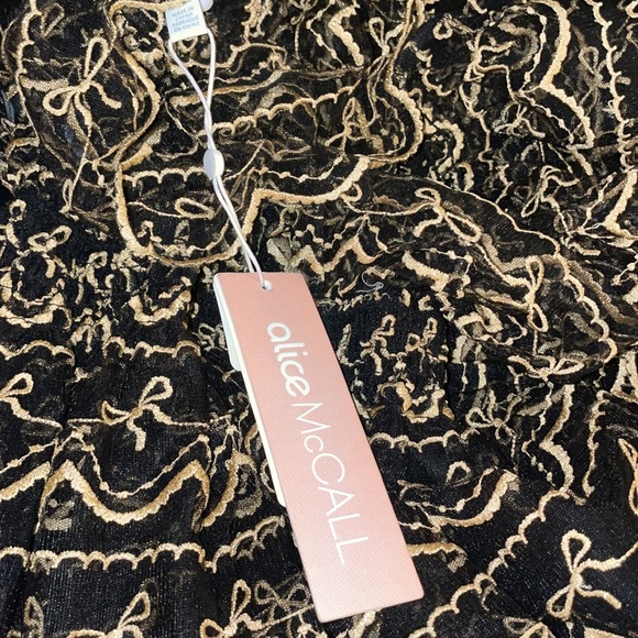 ALICE MCCALL SATELLITE black & gold lace dress - Picture 7 of 16